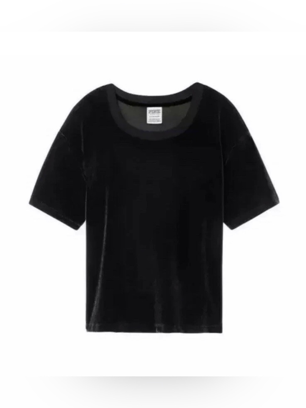 Victoria’s Secret PINK Velvet Perfect Crop Tee Shirt ~ Size: Medium